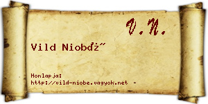 Vild Niobé névjegykártya